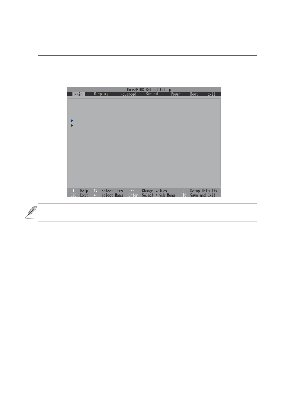 Main menu, 5configuring the bios, System time | System date | Asus M2E User Manual | Page 5 / 20