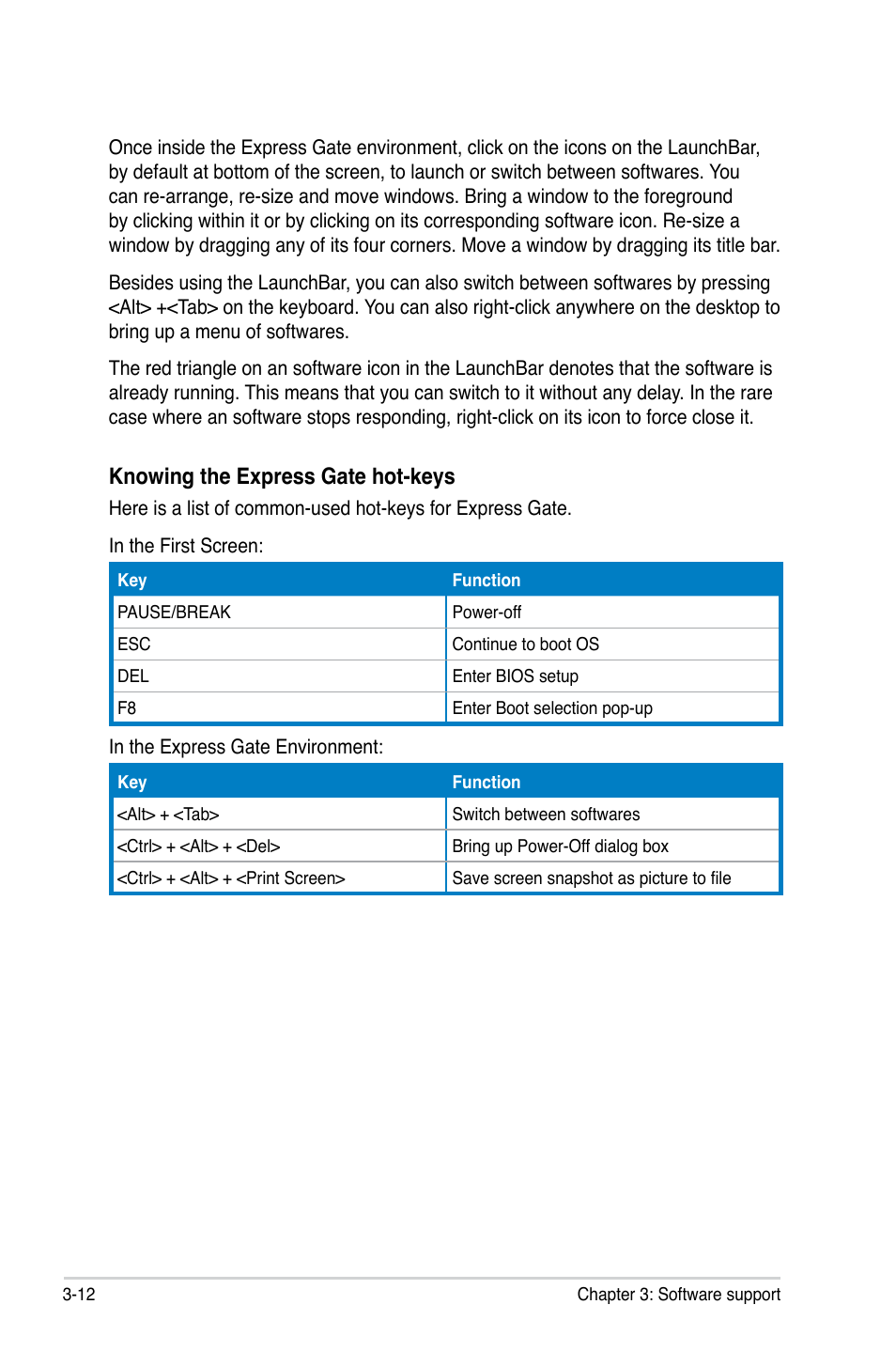 Knowing the express gate hot-keys | Asus P5N7A-VM User Manual | Page 104 / 112