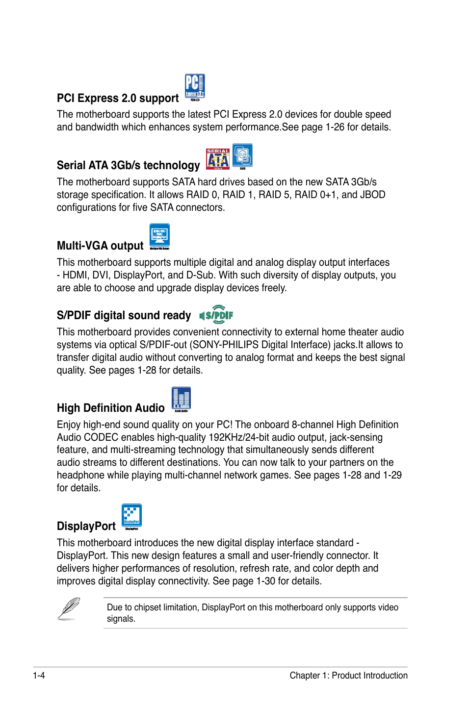 Asus P5N7A-VM User Manual | Page 16 / 112