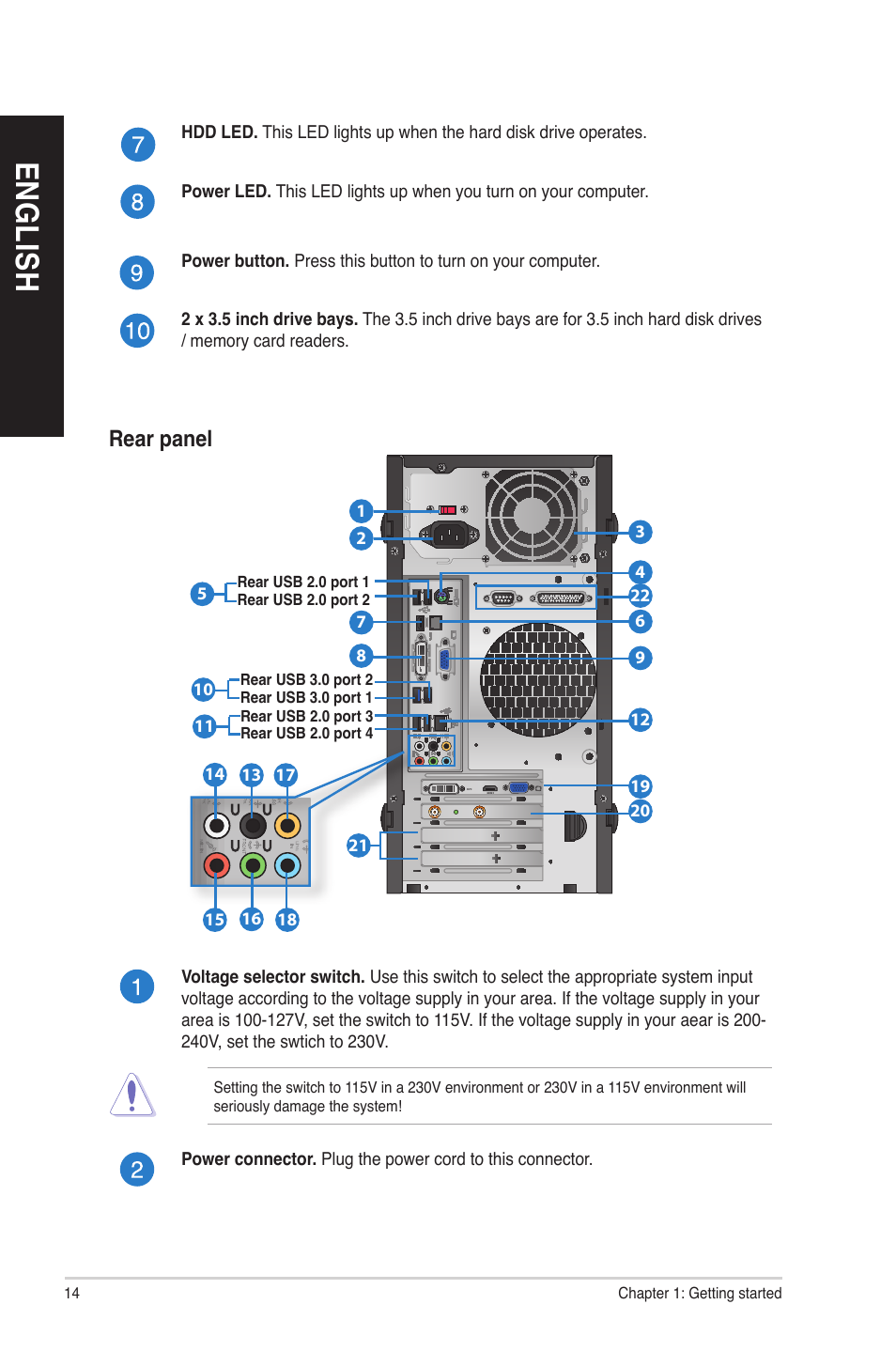 En g lis h en g li sh en g lis h en g li sh | Asus BM1845 User Manual | Page 14 / 96