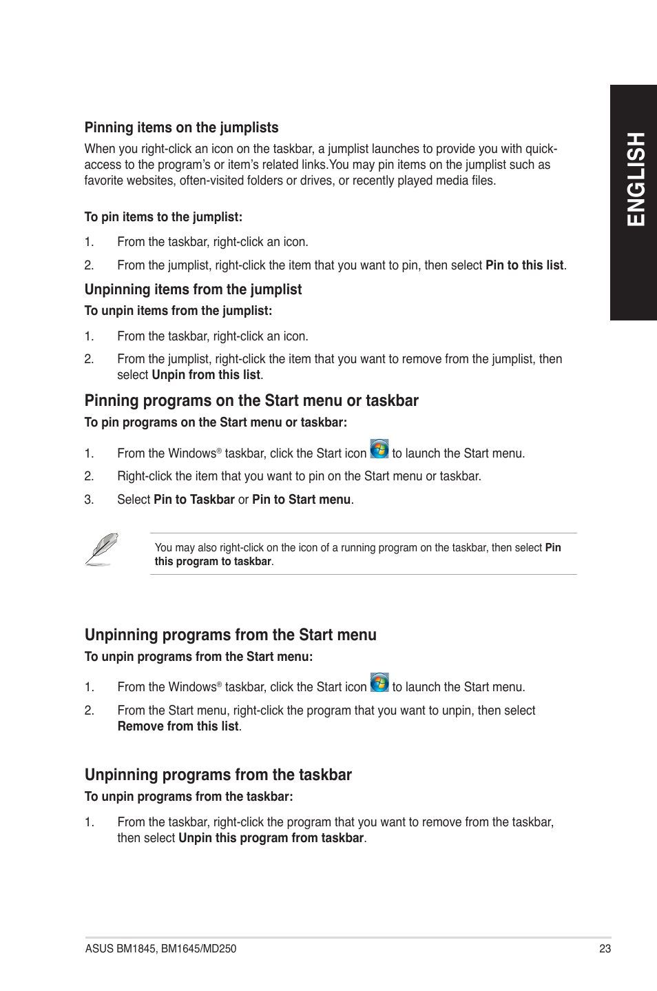 En g lis h en g li sh | Asus BM1845 User Manual | Page 23 / 96