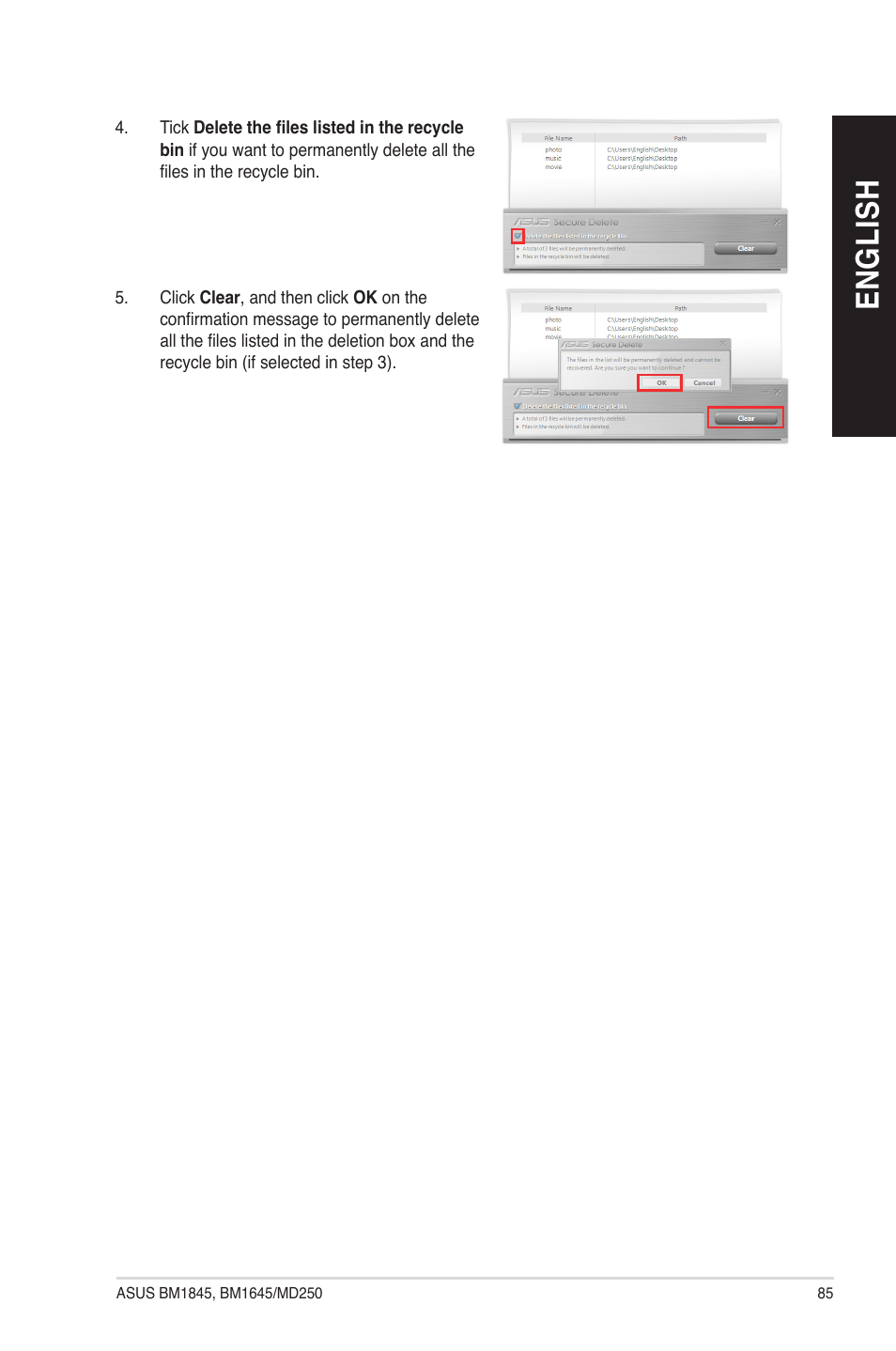 Nero 9, En g lis h en g li sh | Asus BM1845 User Manual | Page 85 / 96