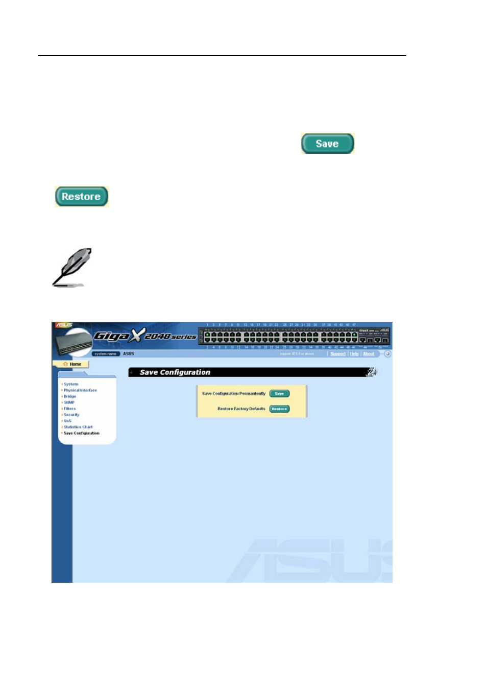 11 save configuration | Asus GigaX2048 User Manual | Page 102 / 169