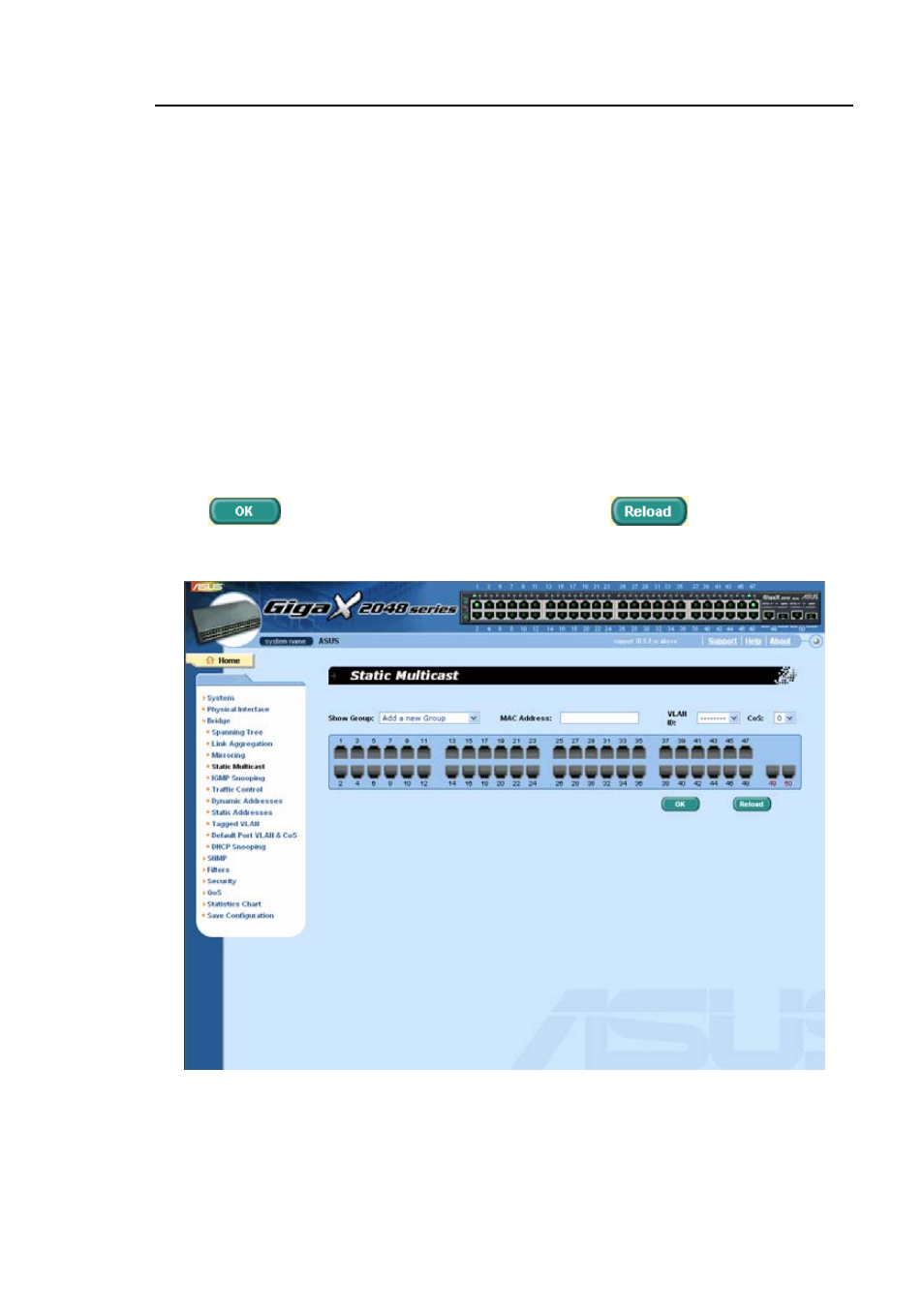 3 static multicast | Asus GigaX2048 User Manual | Page 51 / 169