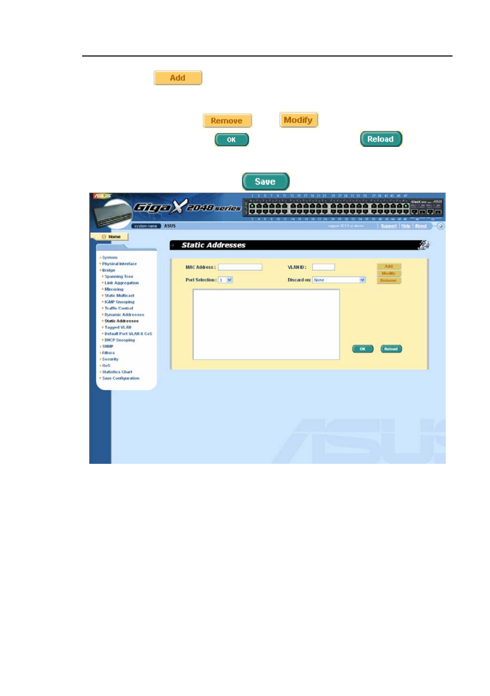8 tagged vlan | Asus GigaX2048 User Manual | Page 57 / 169