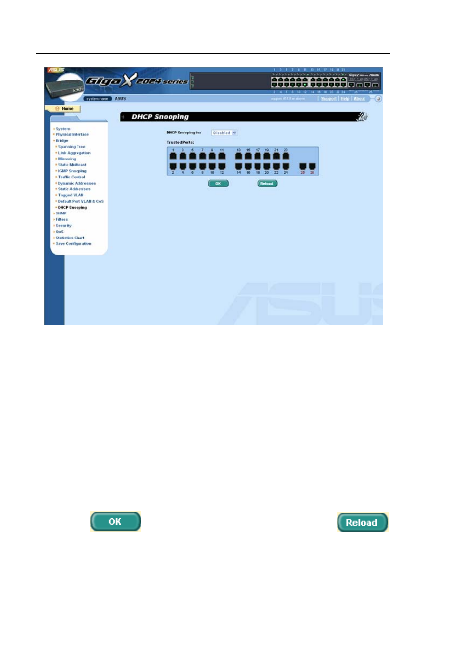 6 snmp, 1 community table | Asus GigaX2048 User Manual | Page 62 / 169