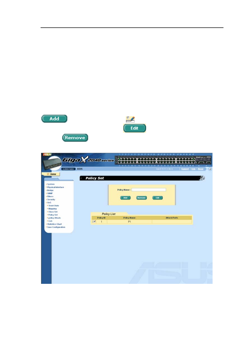 4 policy set | Asus GigaX2048 User Manual | Page 91 / 169