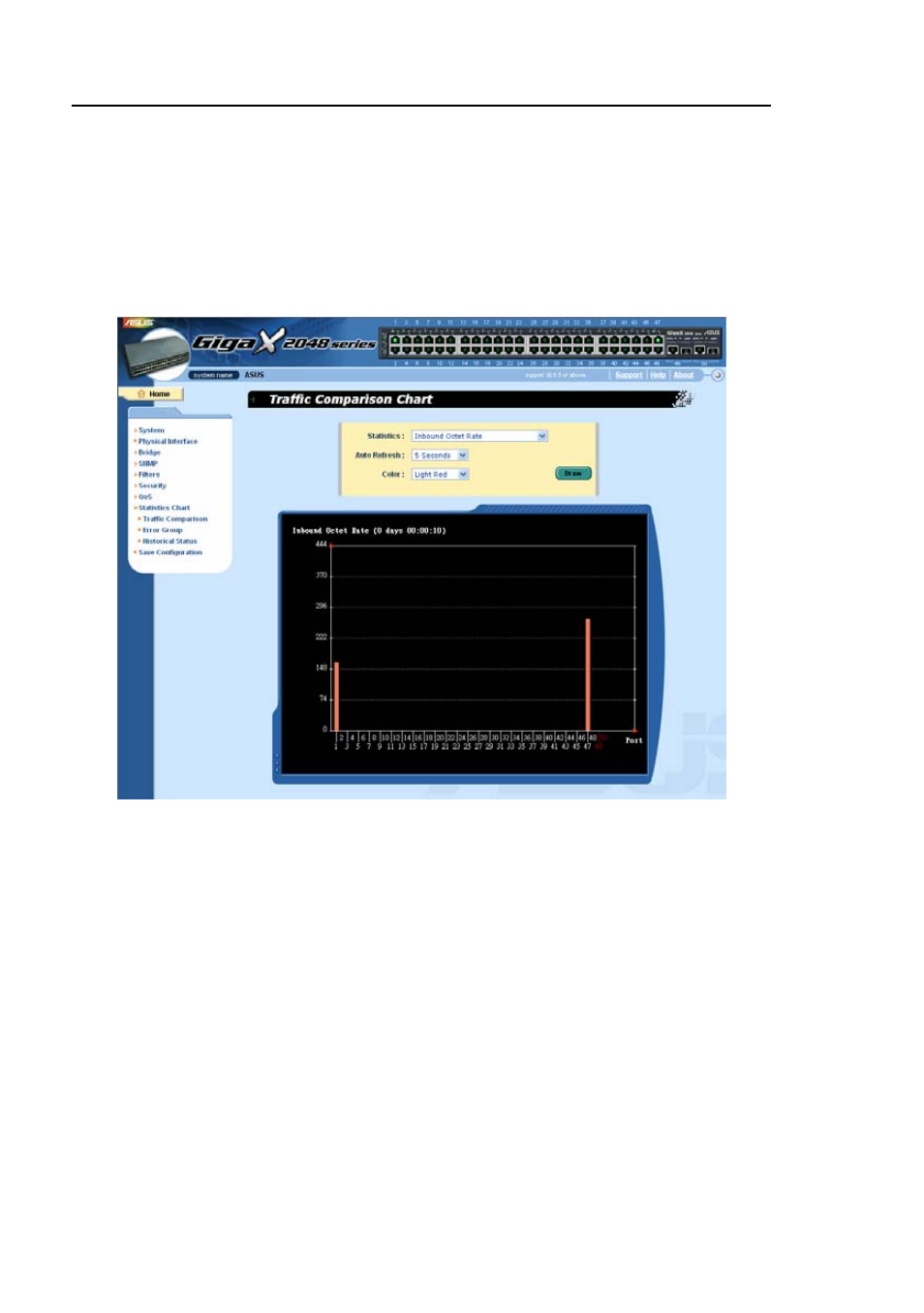 1 traffic comparison | Asus GigaX2048 User Manual | Page 98 / 169