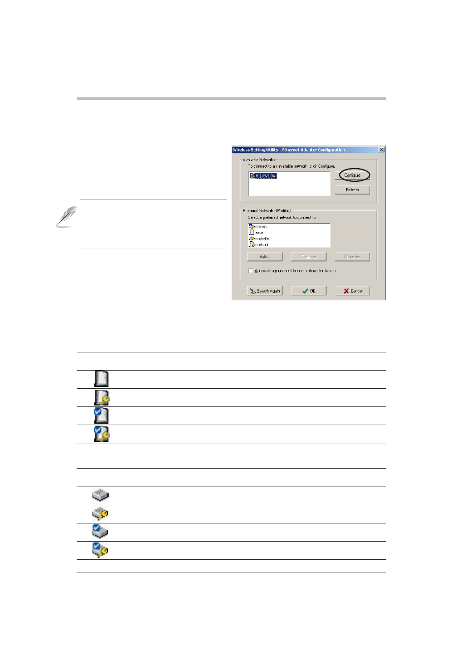 Configuration | Asus WL-330 User Manual | Page 32 / 70