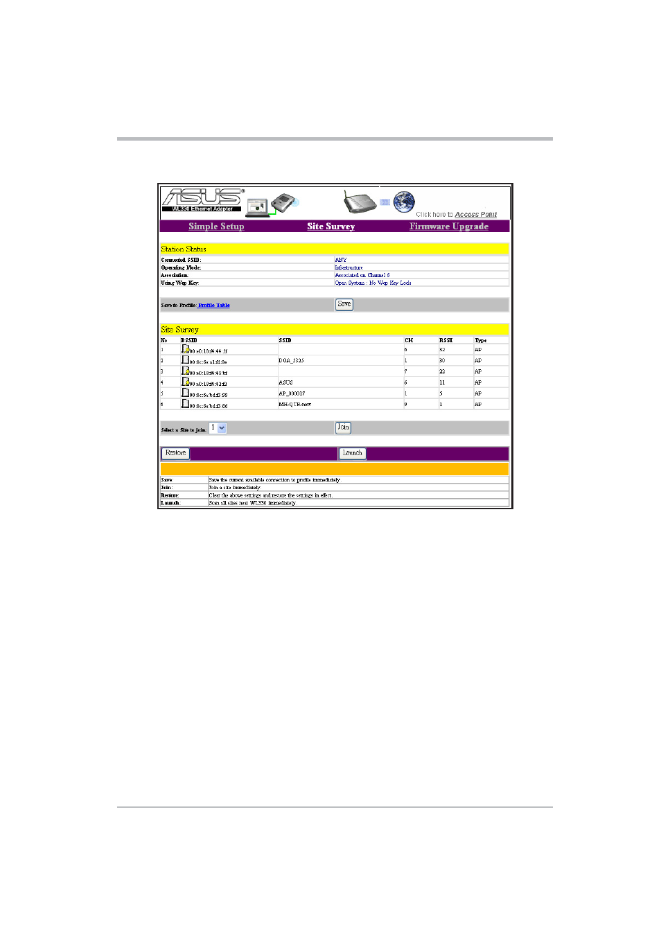 Configuration | Asus WL-330 User Manual | Page 53 / 70