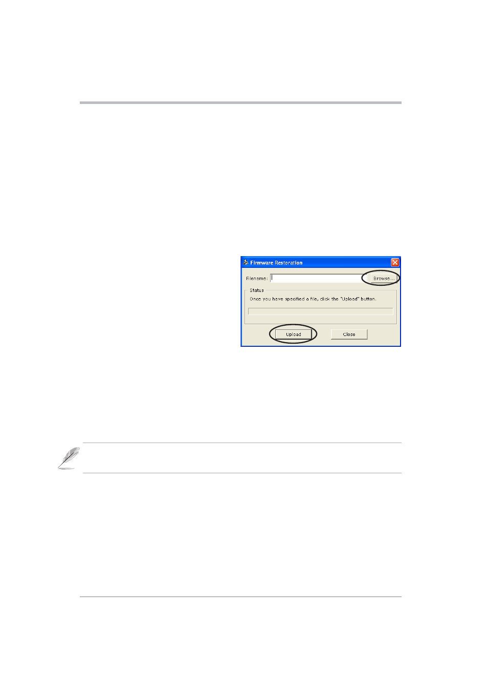 Configuration, 7 firmware restoration | Asus WL-330 User Manual | Page 60 / 70