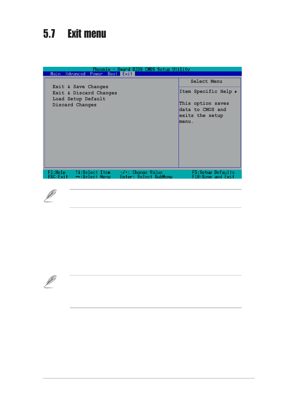 7 exit menu | Asus P1-PH1 User Manual | Page 87 / 88