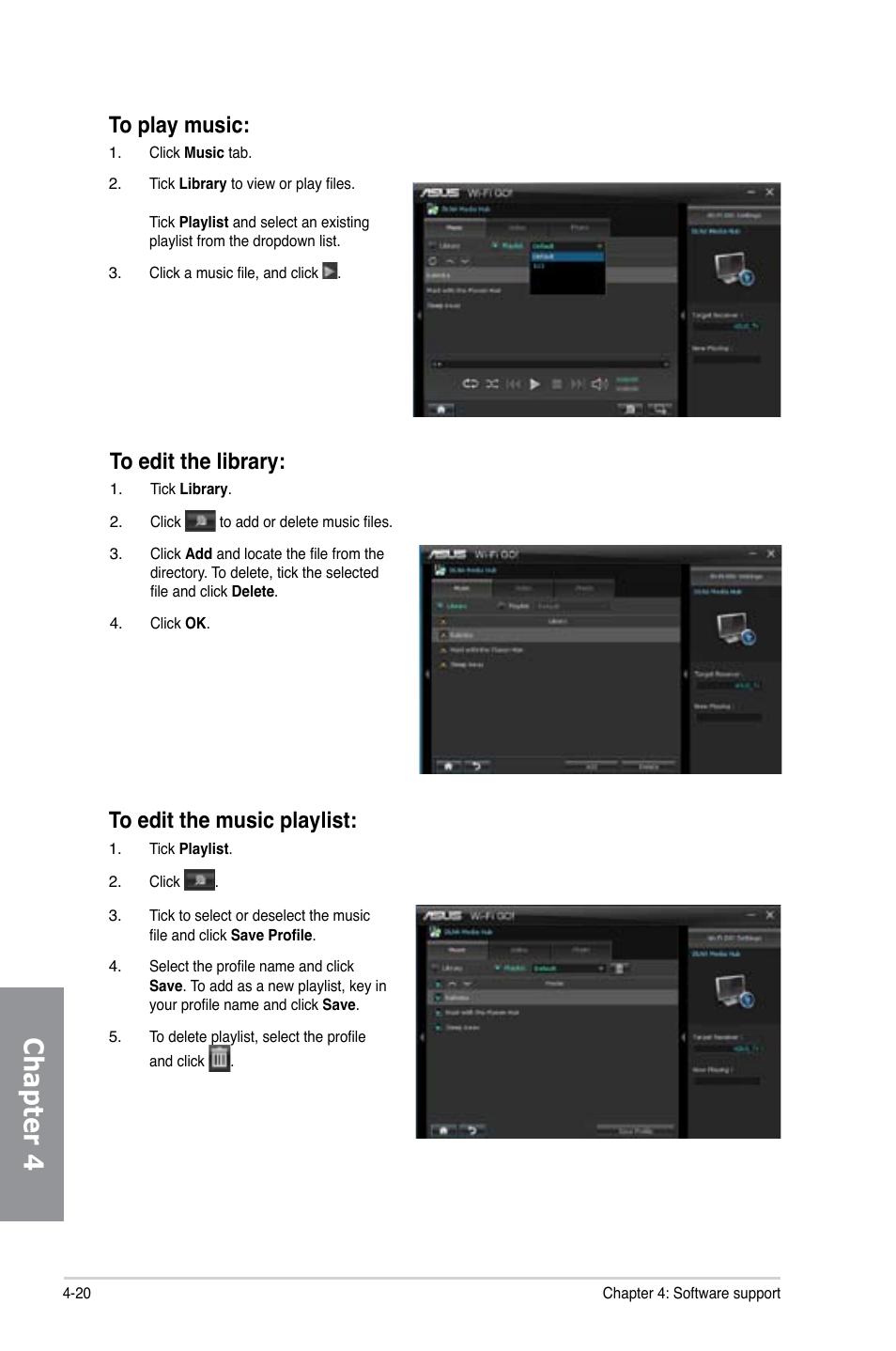 Chapter 4 | Asus P8Z77-I DELUXE/WD User Manual | Page 126 / 178