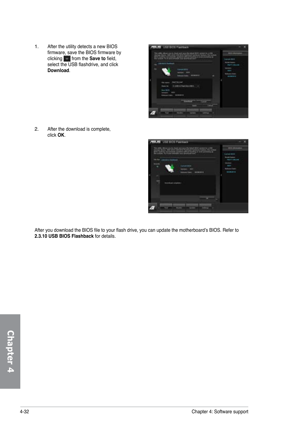 Chapter 4, 32 chapter 4: software support | Asus P8Z77-I DELUXE/WD User Manual | Page 138 / 178