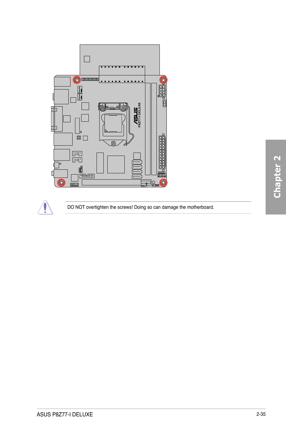 Chapter 2 | Asus P8Z77-I DELUXE/WD User Manual | Page 55 / 178