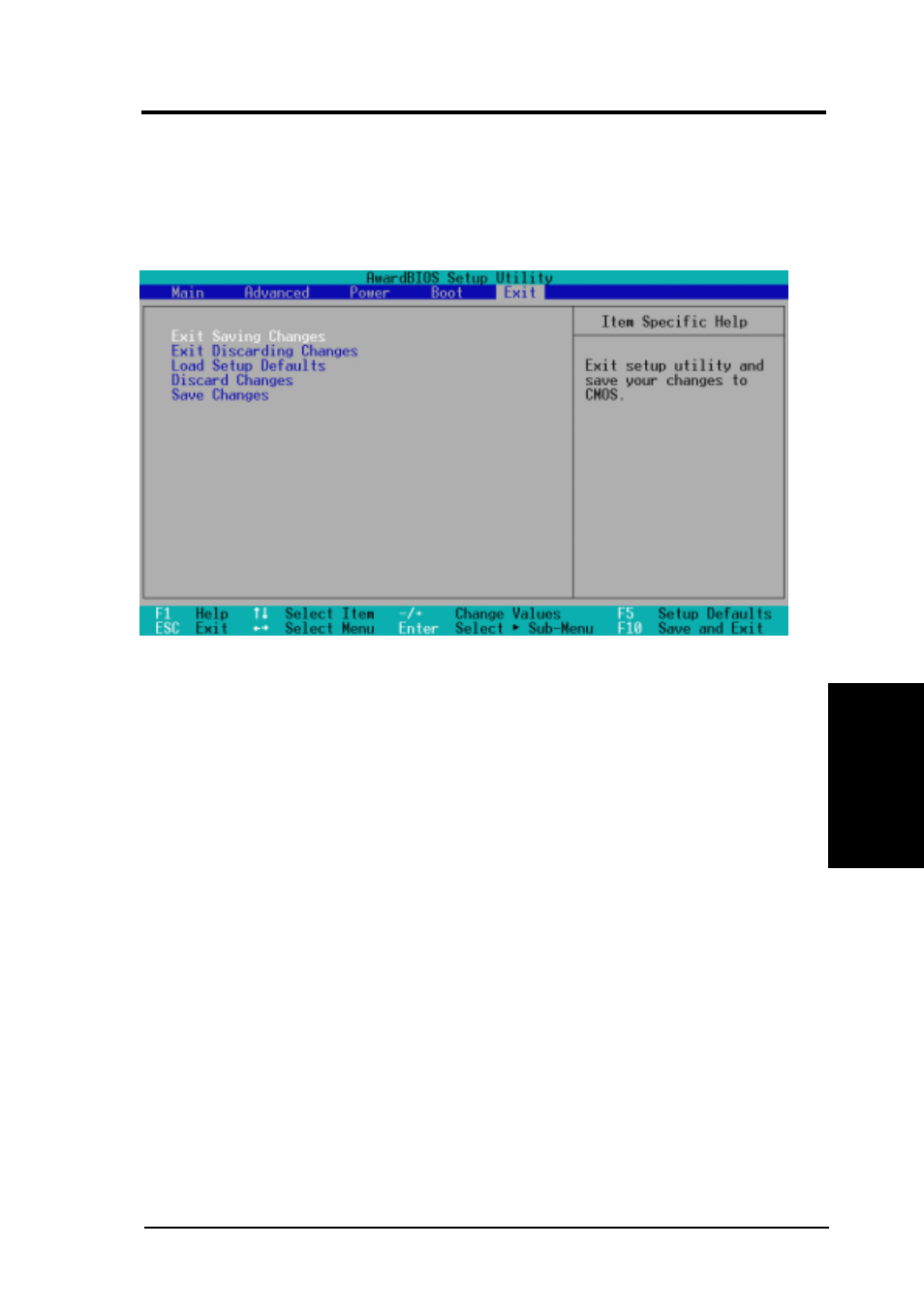 Bios setup, 7 exit menu | Asus E500-PV User Manual | Page 77 / 104