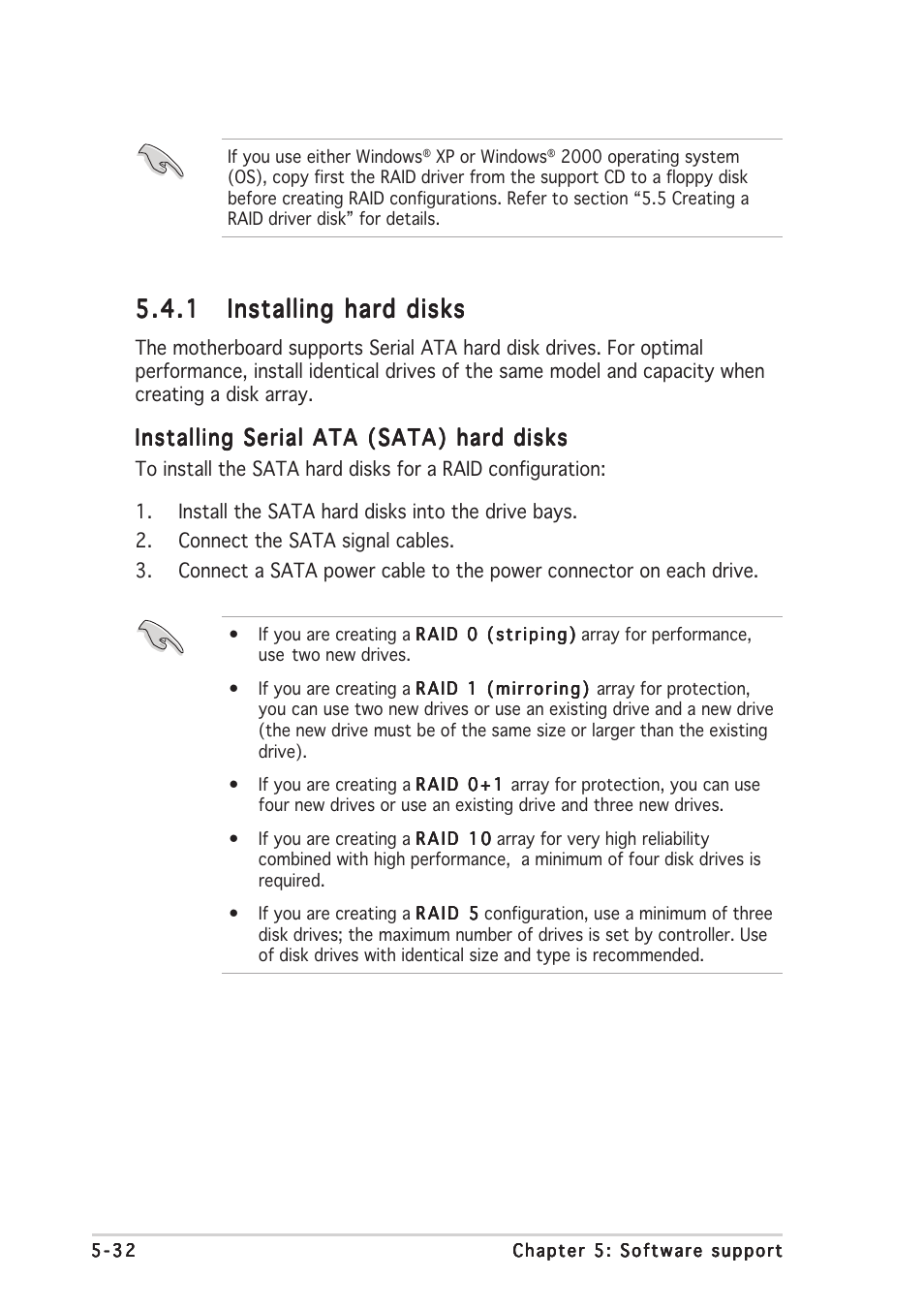 Installing serial ata (sata) hard disks | Asus K8N4-E DELUXE User Manual | Page 148 / 166