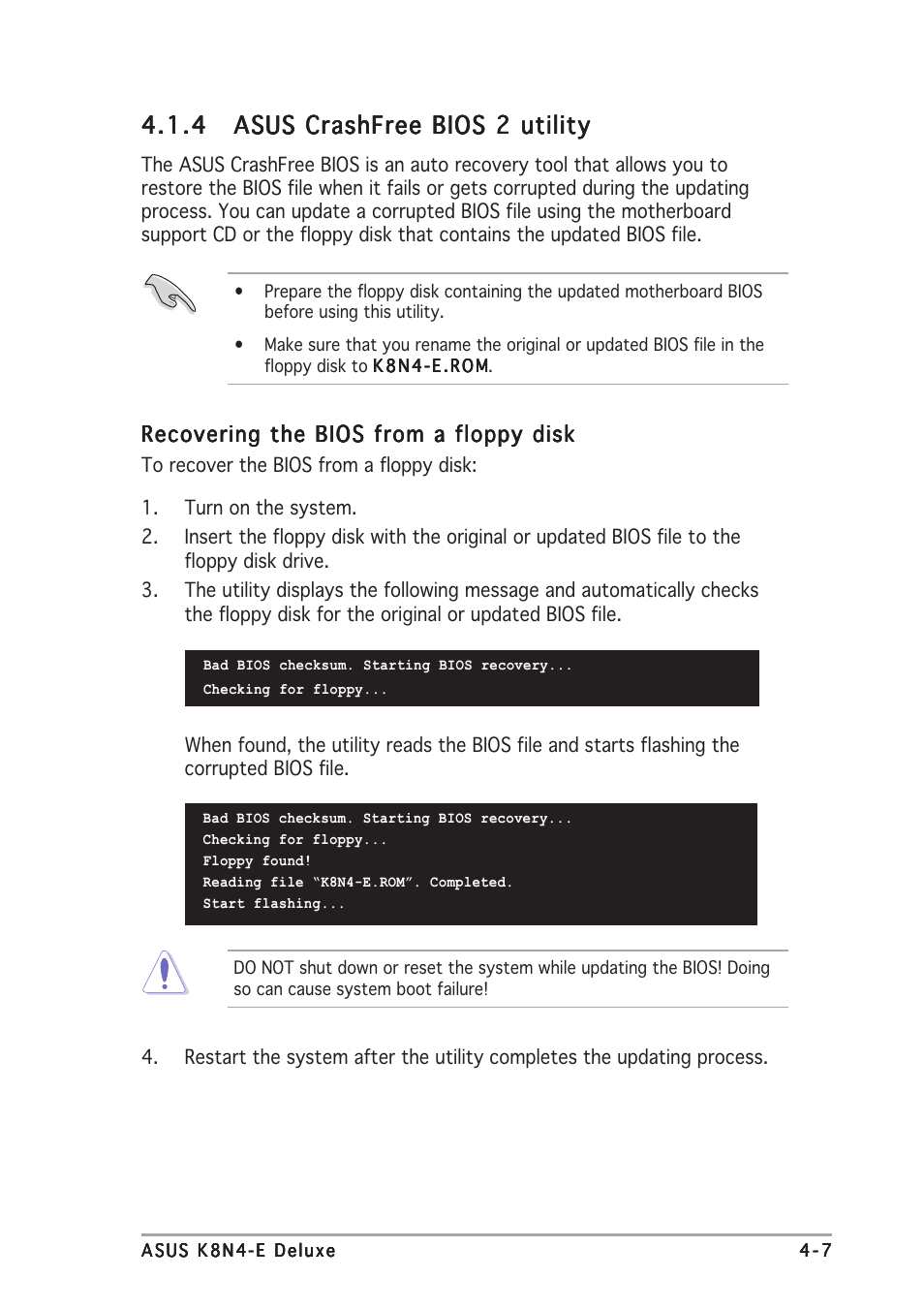 Asus K8N4-E DELUXE User Manual | Page 73 / 166