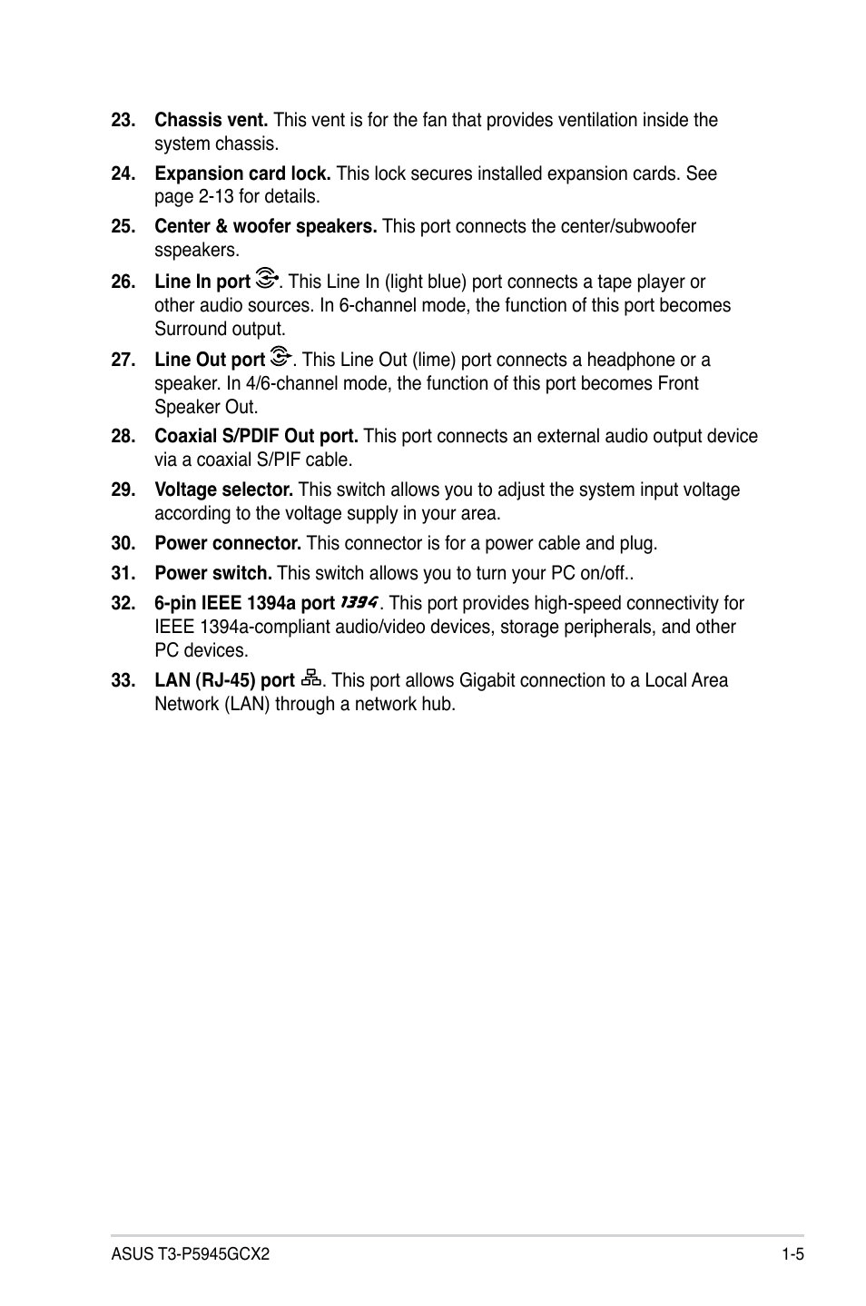 Asus T3-P5945GCX2 User Manual | Page 15 / 80