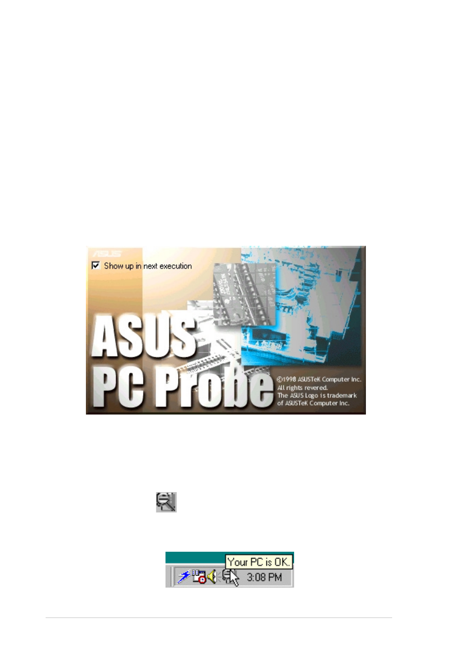3 asus pc probe | Asus P4B533-E User Manual | Page 124 / 148