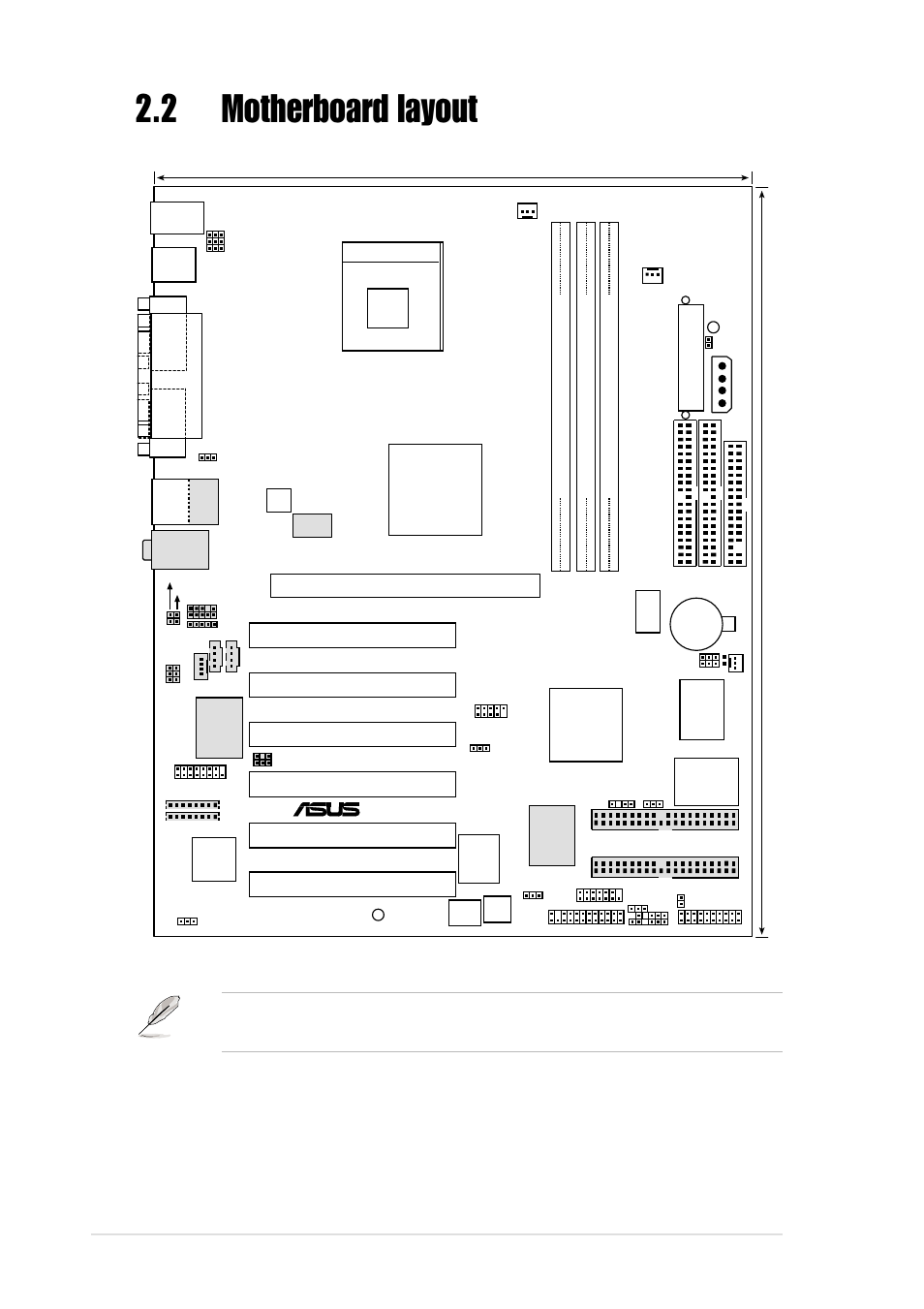 2 motherboard layout, 2 chapter 2: hardware information, Pci1 | P4b533-e, Super i/o | Asus P4B533-E User Manual | Page 30 / 148