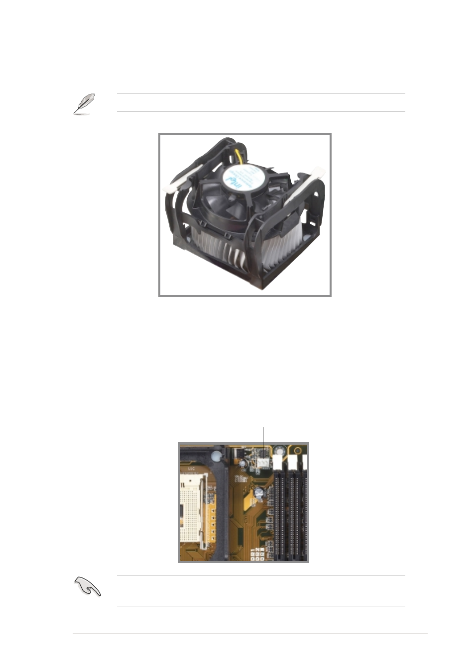 4 connecting the cpu fan cable | Asus P4B533-E User Manual | Page 37 / 148