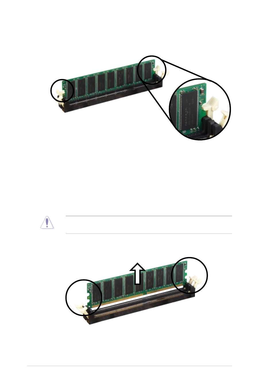 4 removing a dimm | Asus P4B533-E User Manual | Page 40 / 148