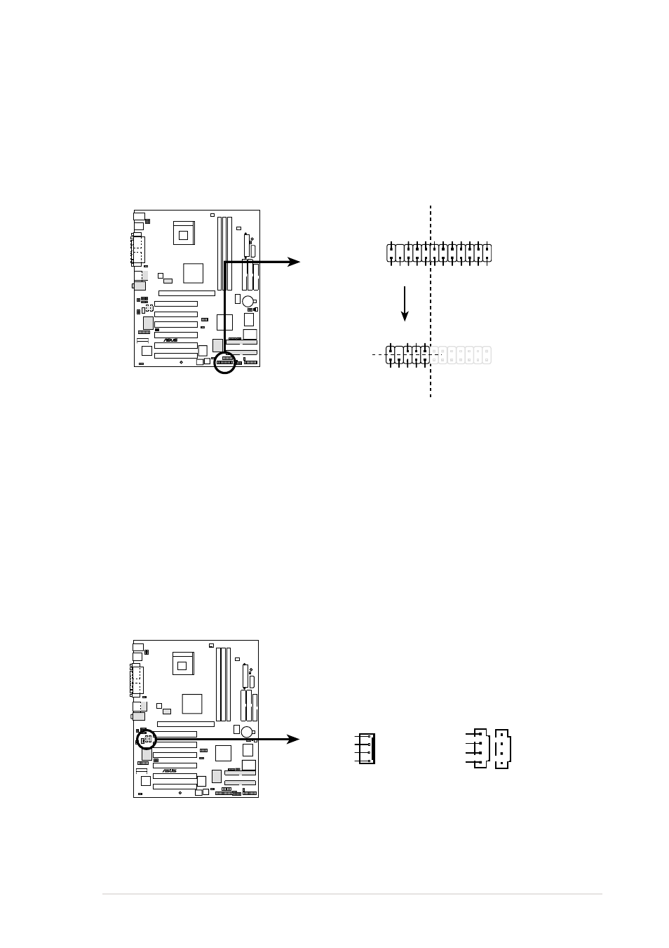 P4b533-e ipanel connector, Afpanel, P4b533-e internal audio connectors | Asus P4B533-E User Manual | Page 61 / 148