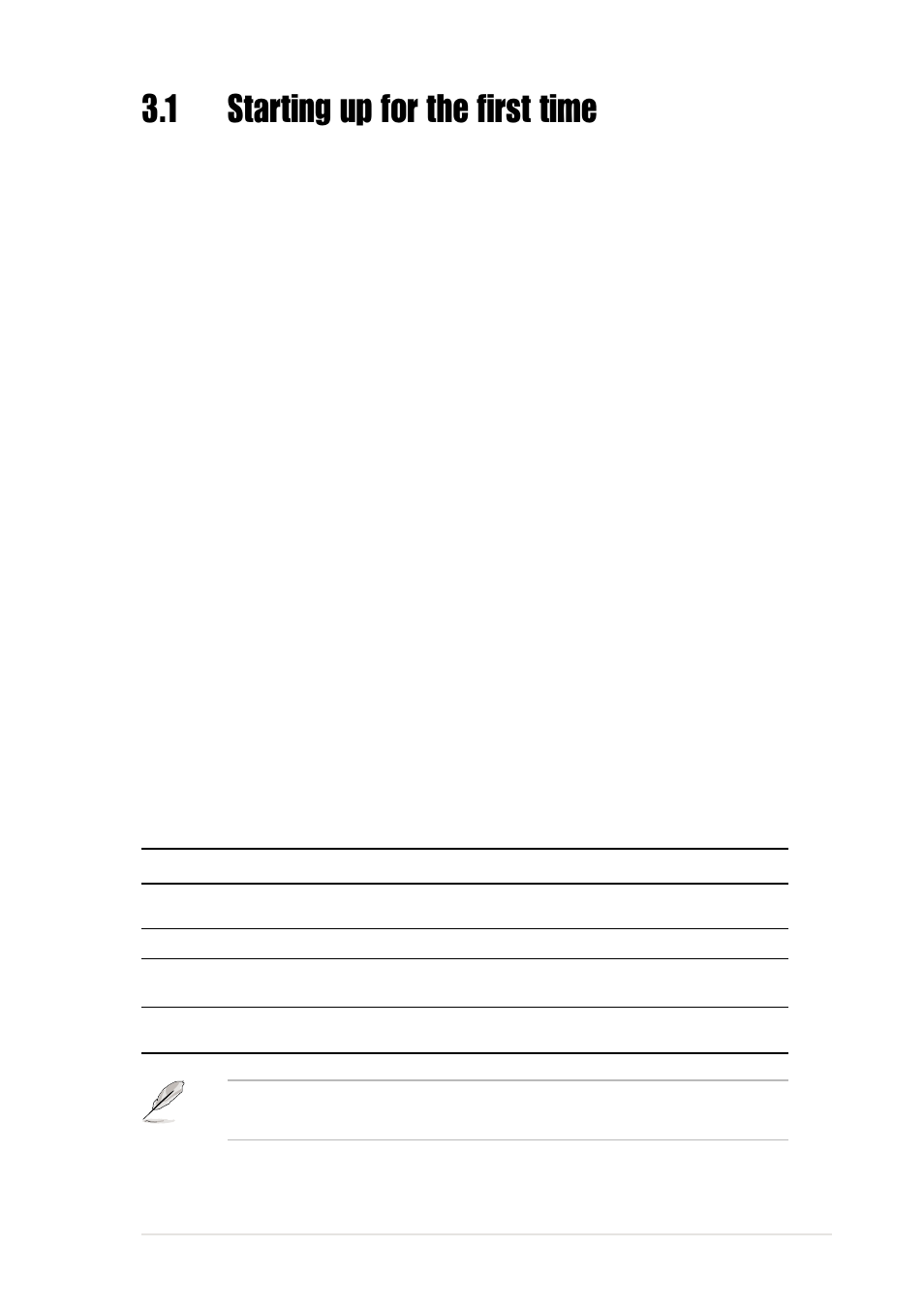 1 starting up for the first time | Asus P4B533-E User Manual | Page 67 / 148