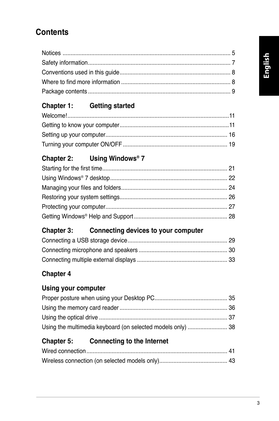 Asus CM6731 User Manual | Page 5 / 480