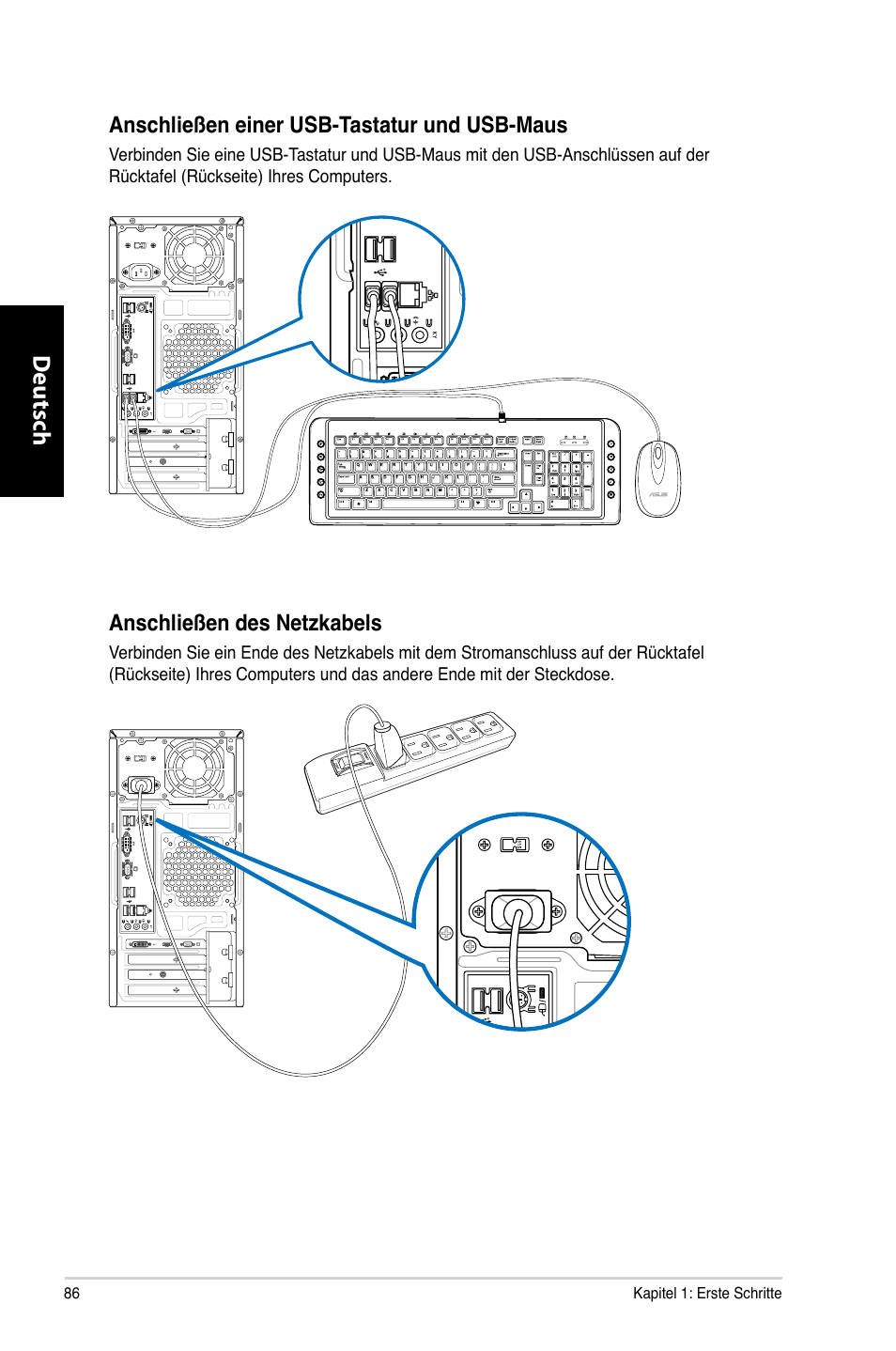 Deutsch d eutsch d eutsch d eutsch | Asus CM6731 User Manual | Page 88 / 480