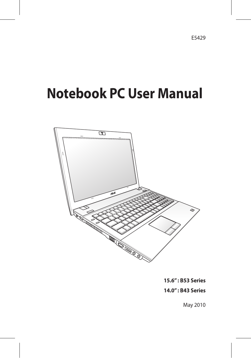 Asus B53J User Manual | 34 pages