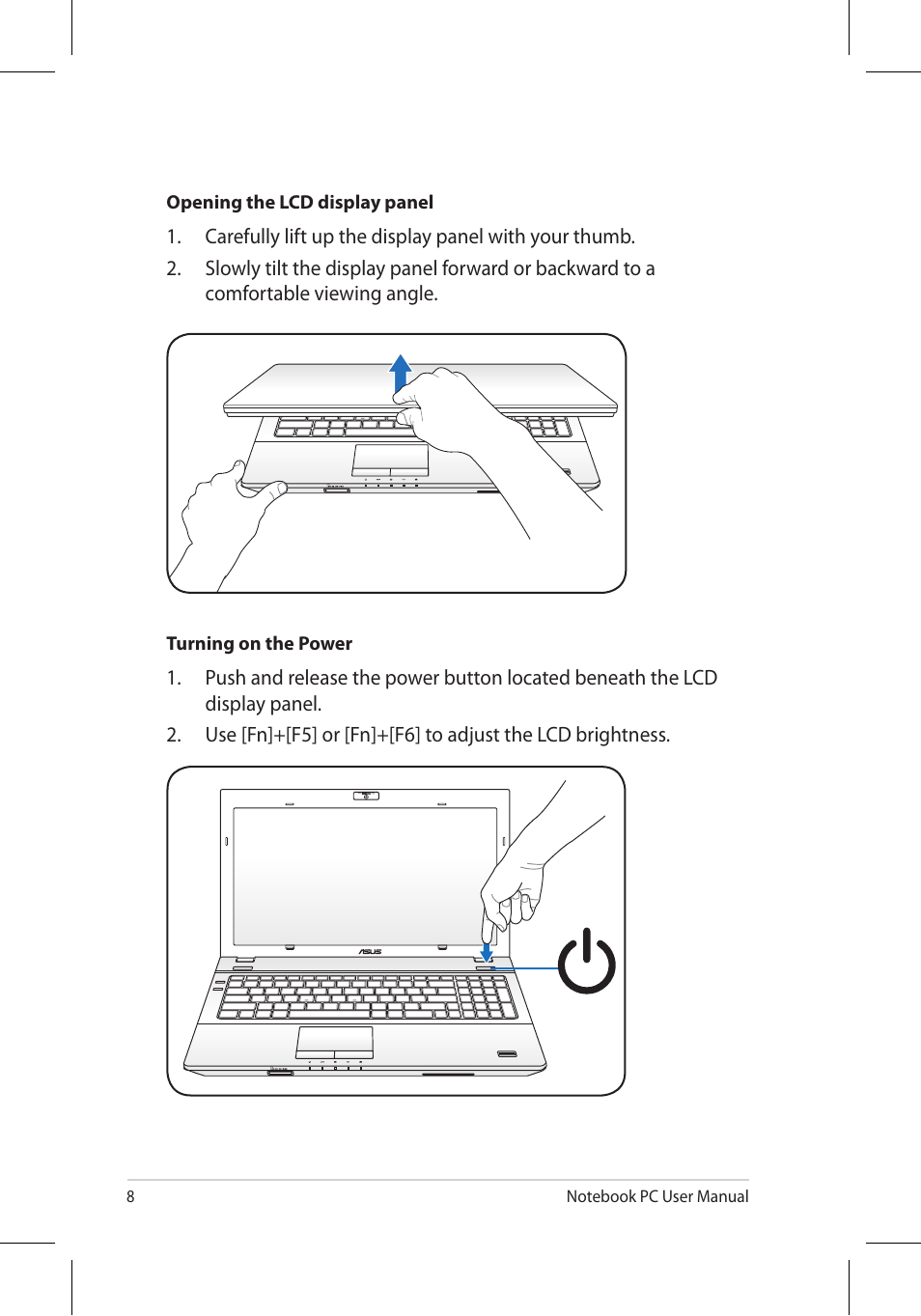 Asus B53J User Manual | Page 8 / 34