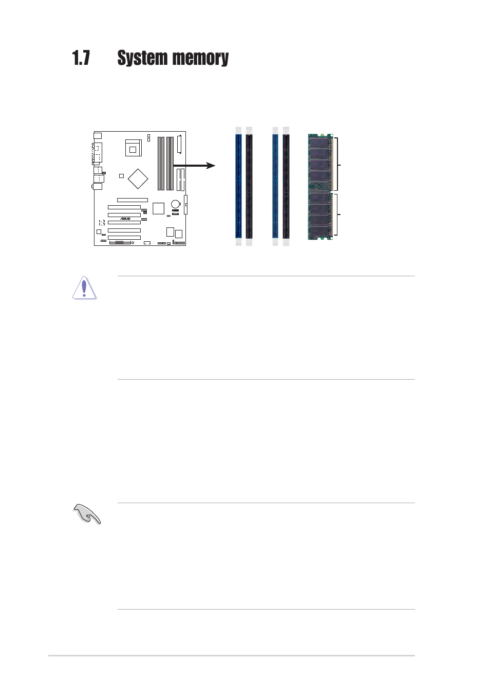 1 dimm sockets location, 10 chapter 1: product introduction | Asus P4S800D User Manual | Page 20 / 84