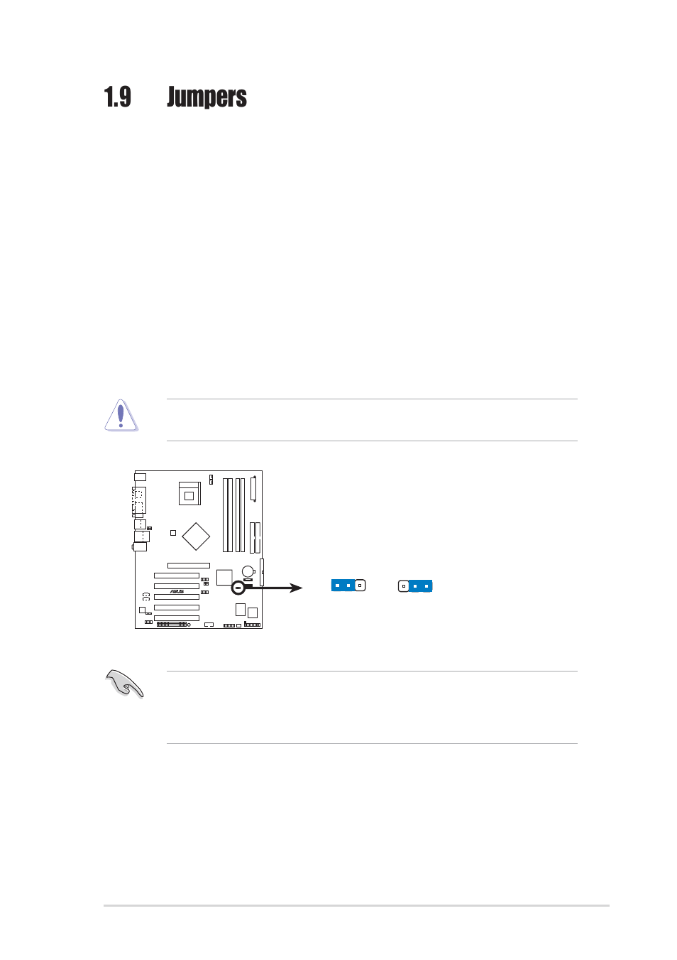 9 jumpers | Asus P4S800D User Manual | Page 25 / 84