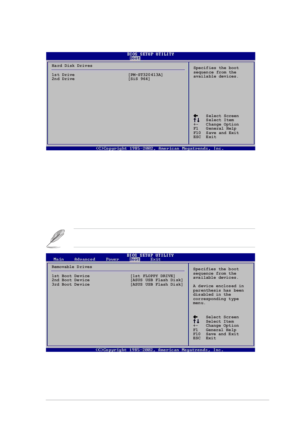 2 hard disk drives, 3 removable drives, 1st ~ xxth boot device [1st floppy drive | Asus P4S800D User Manual | Page 65 / 84