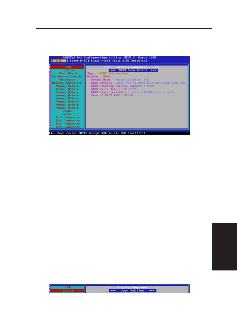V. desktop management, Using the asus dmi configuration utility | Asus P2L97-DS User Manual | Page 61 / 72