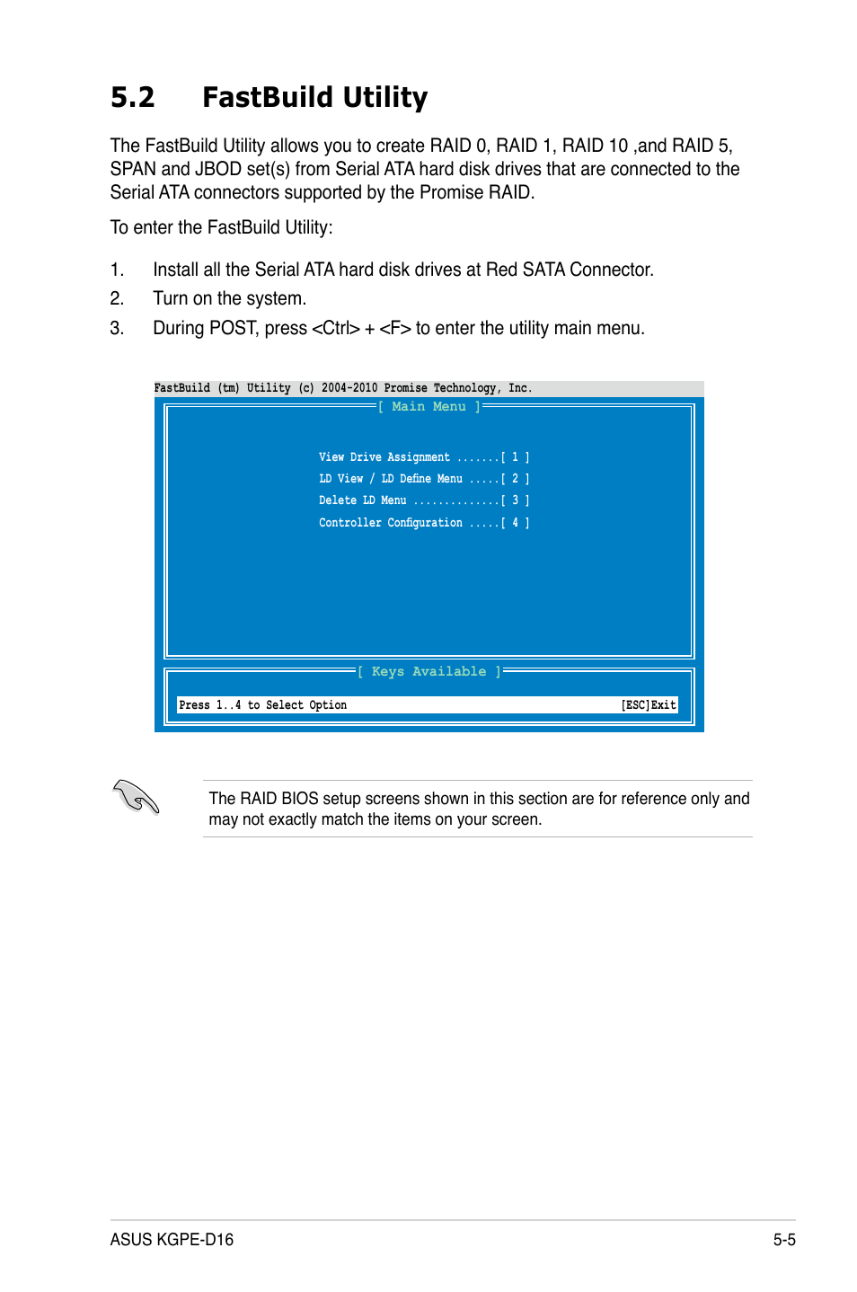 2 fastbuild utility, Fastbuild utility -5 | Asus KGPE-D16 User Manual | Page 113 / 158