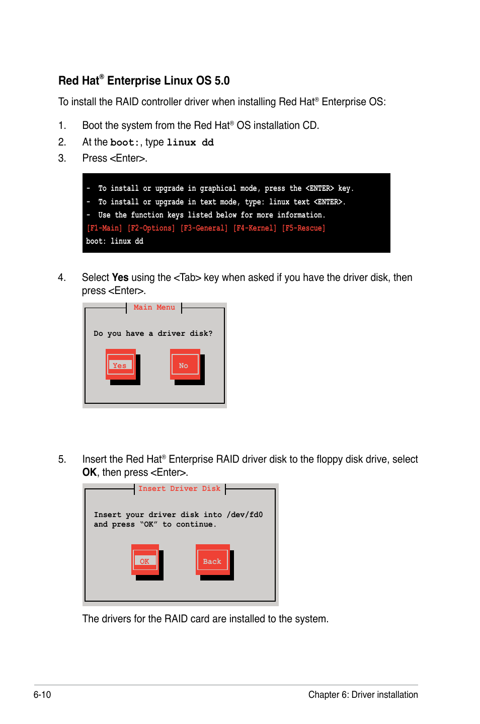 Red hat, Enterprise linux os 5.0 | Asus KGPE-D16 User Manual | Page 134 / 158