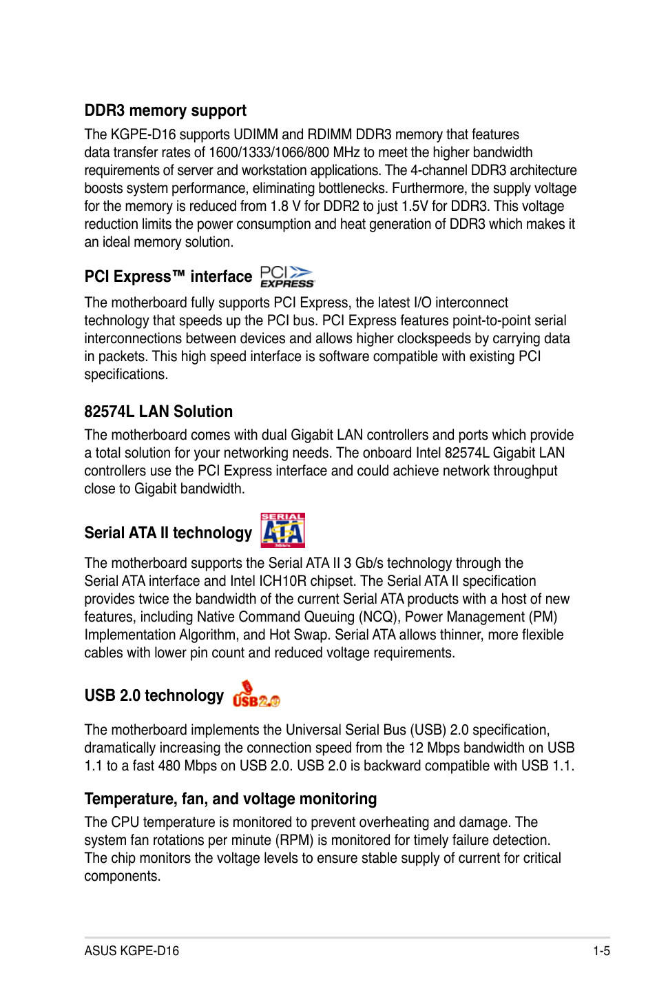 Asus KGPE-D16 User Manual | Page 19 / 158