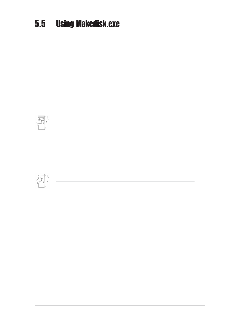5 using makedisk.exe | Asus AW171 User Manual | Page 125 / 126