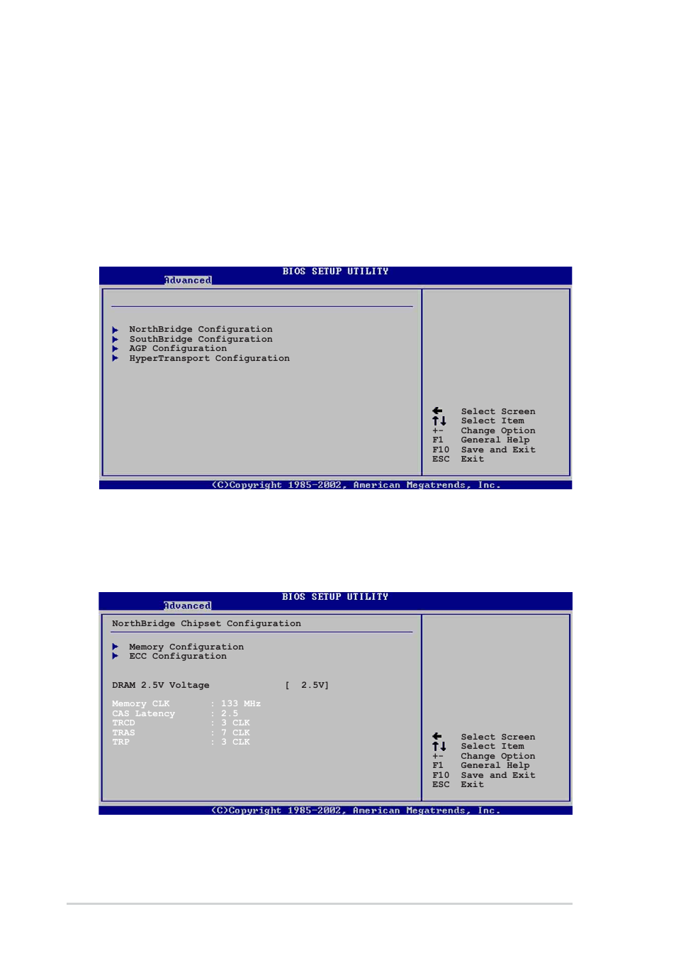 2 chipset, 1 northbridge configuration, Cpu voltage [ 1.55v | 14 chapter 4: bios setup | Asus AW171 User Manual | Page 76 / 126