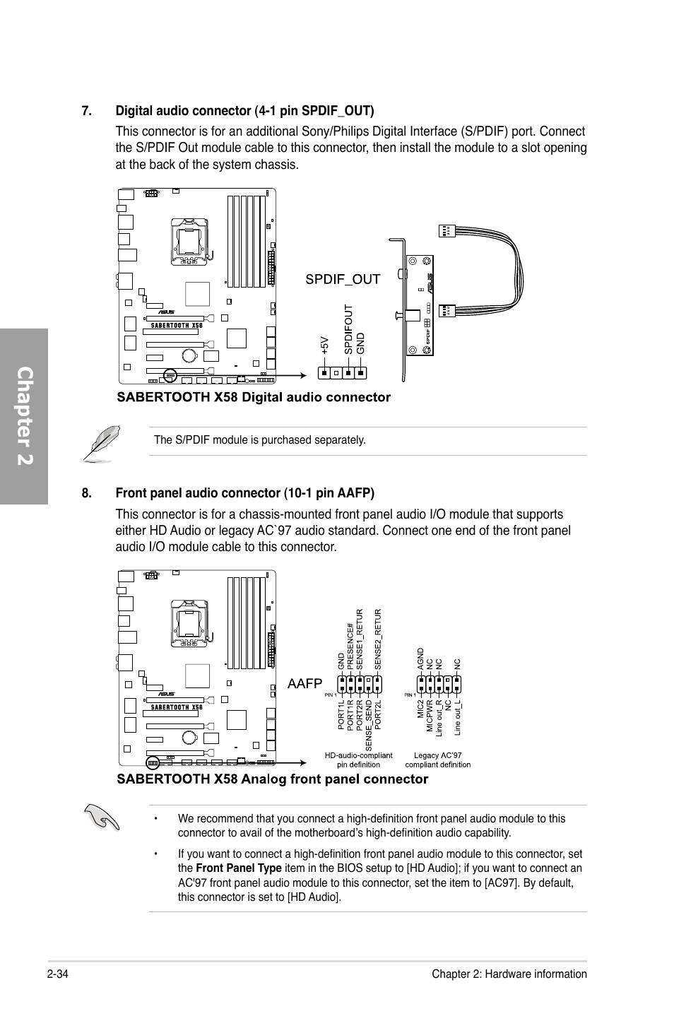 Chapter 2 | Asus Sabertooth X58 User Manual | Page 52 / 128