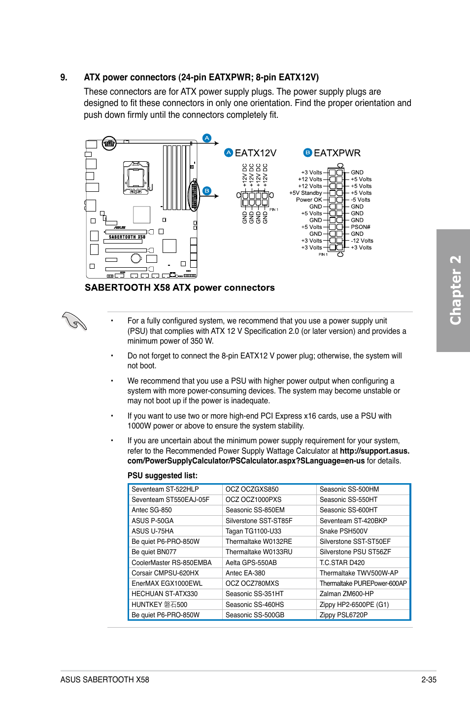 Chapter 2 | Asus Sabertooth X58 User Manual | Page 53 / 128