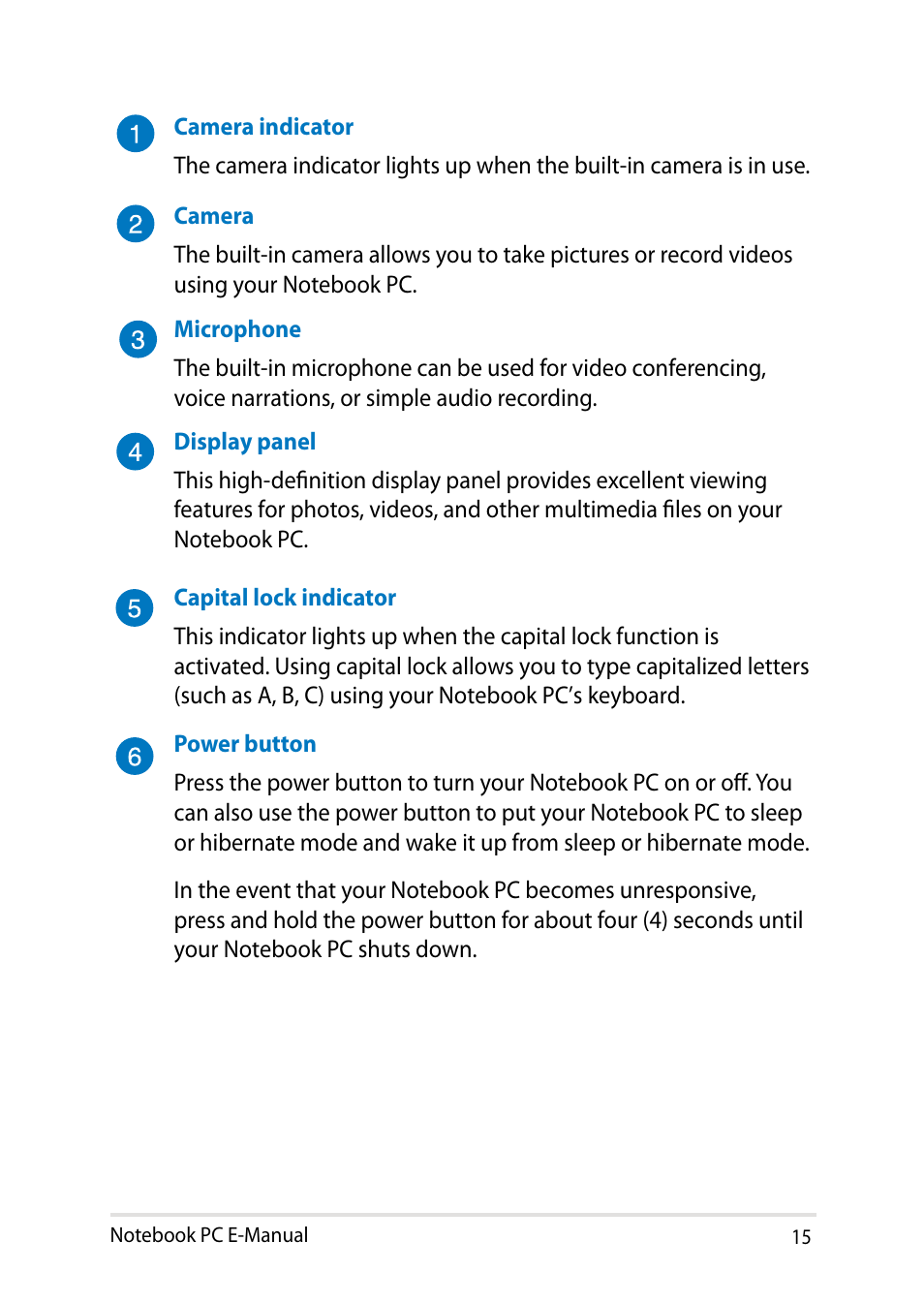 Asus PU301LA User Manual | Page 15 / 130