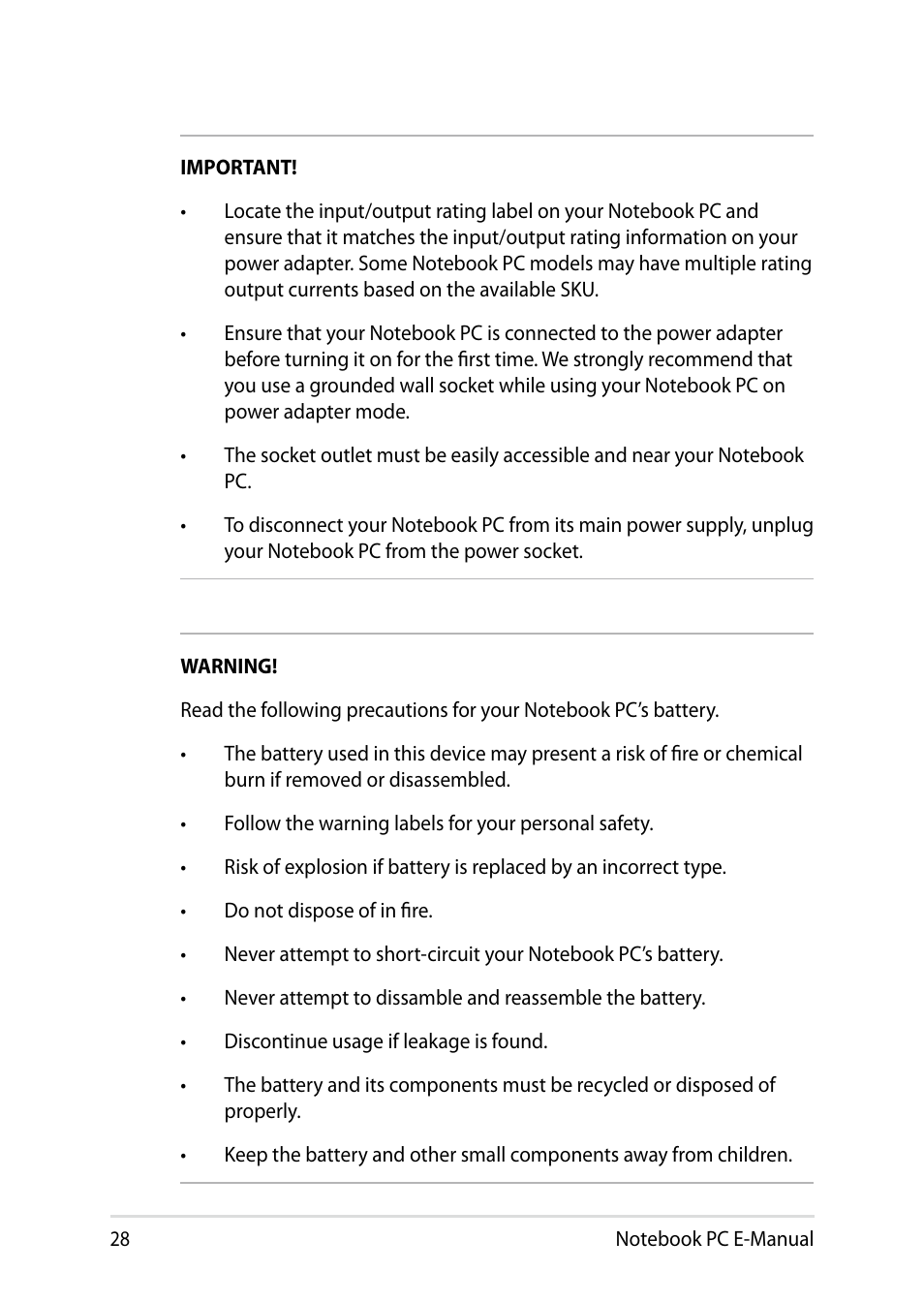 Asus PU301LA User Manual | Page 28 / 130