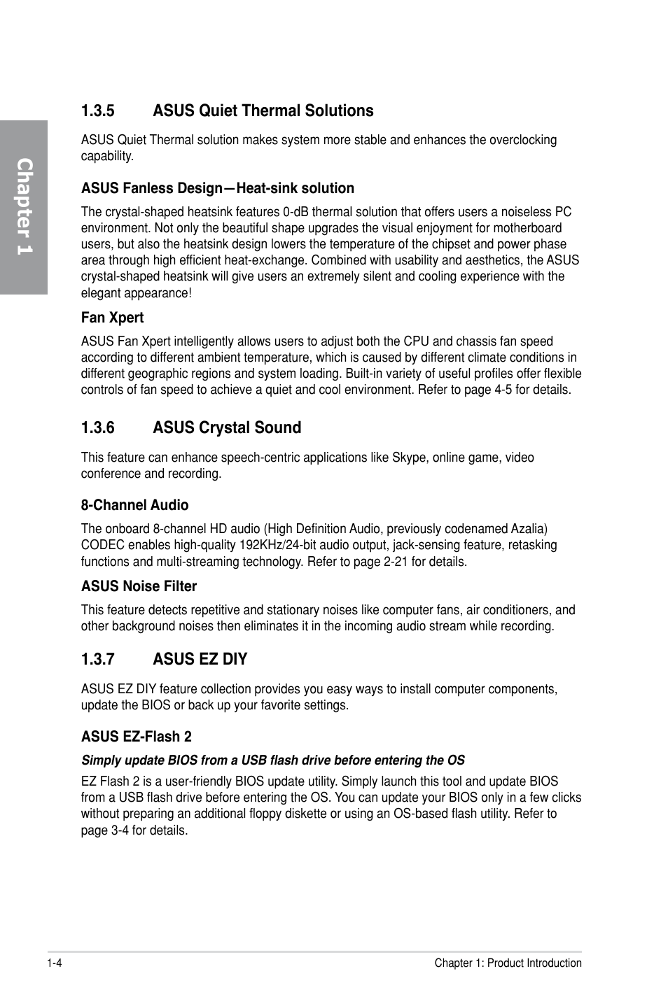Chapter 1 | Asus P7H55-M PRO User Manual | Page 18 / 104