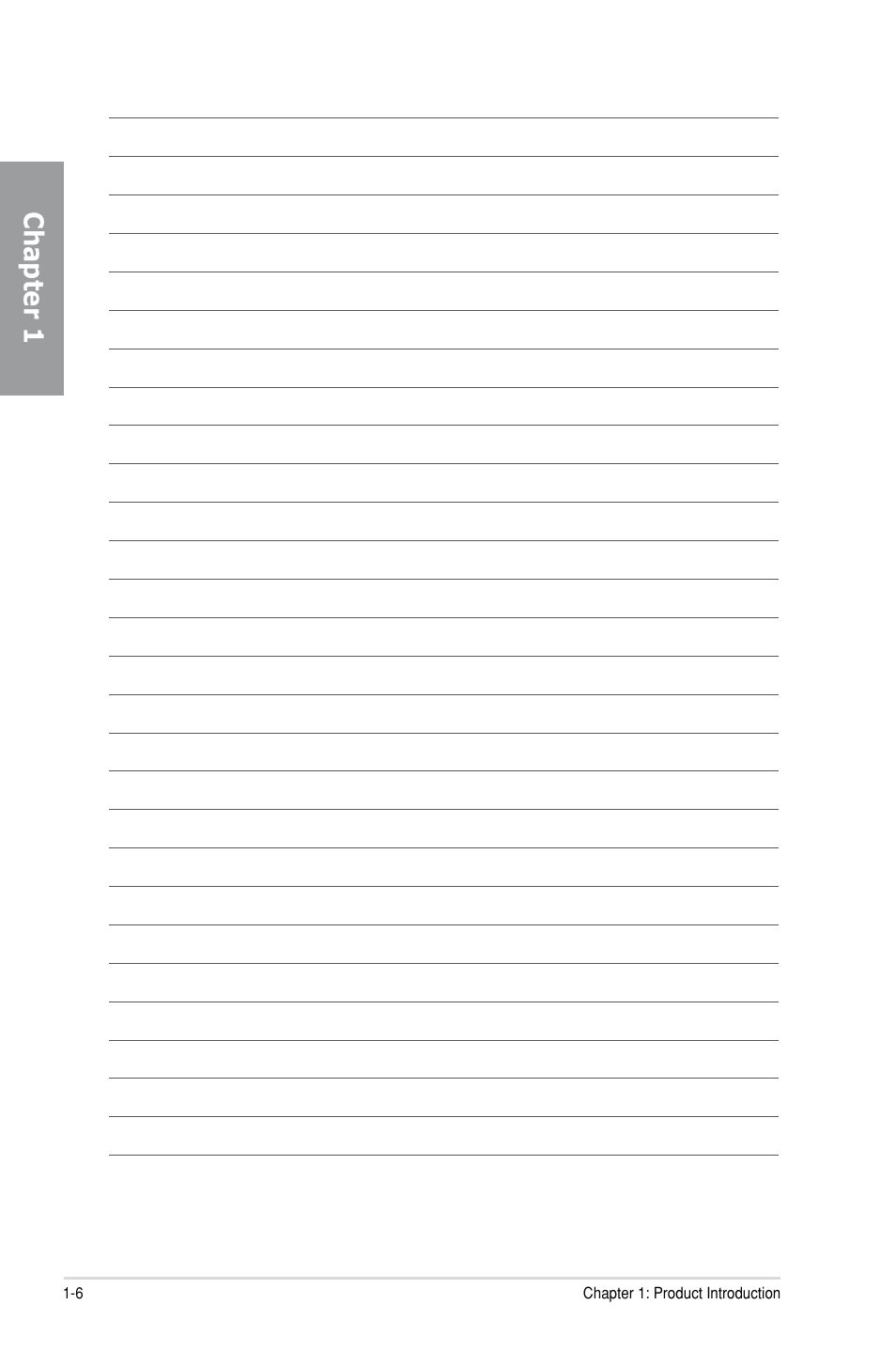 Chapter 1 | Asus P7H55-M PRO User Manual | Page 20 / 104