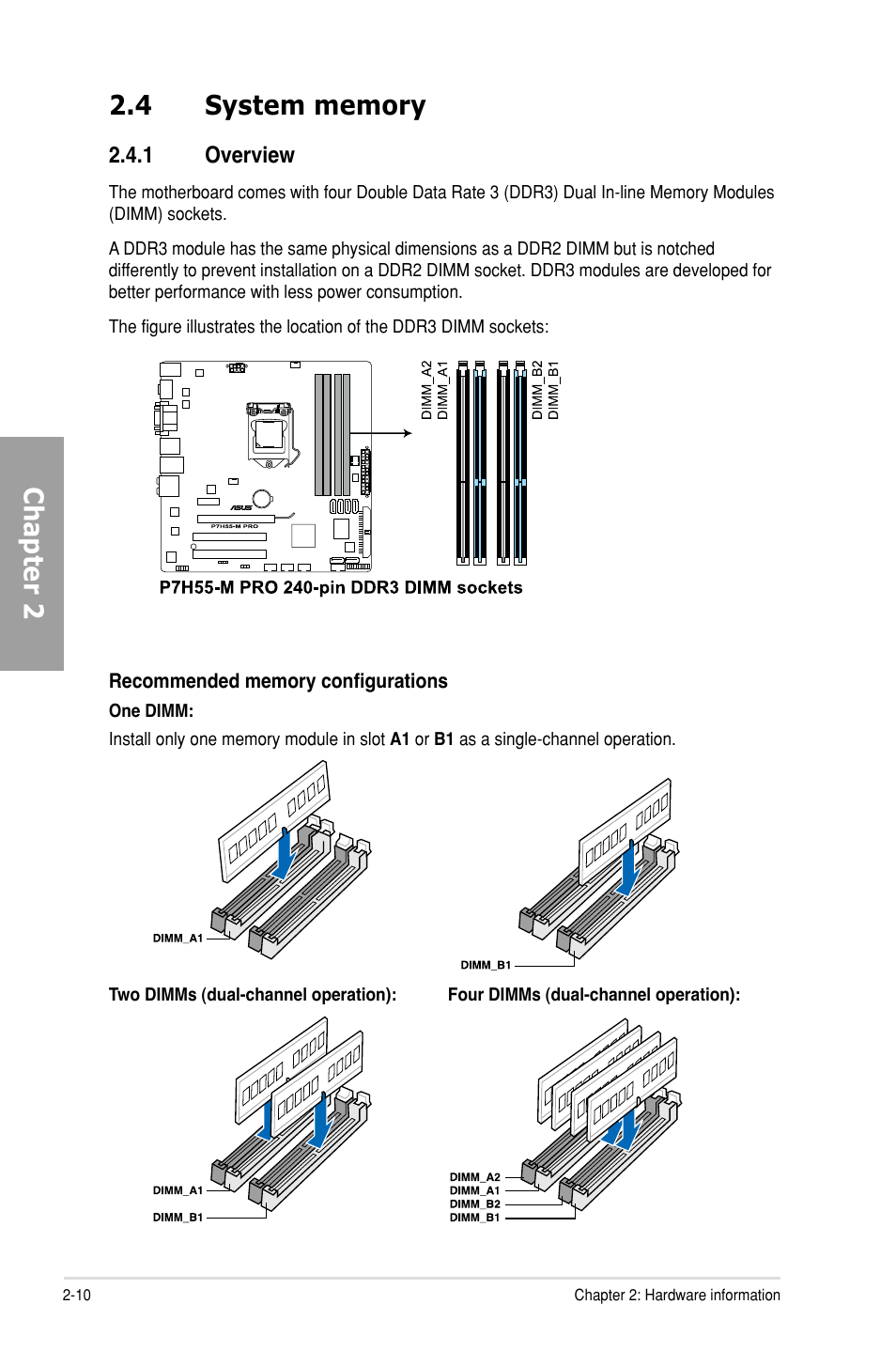 Asus P7H55-M PRO User Manual | Page 30 / 104