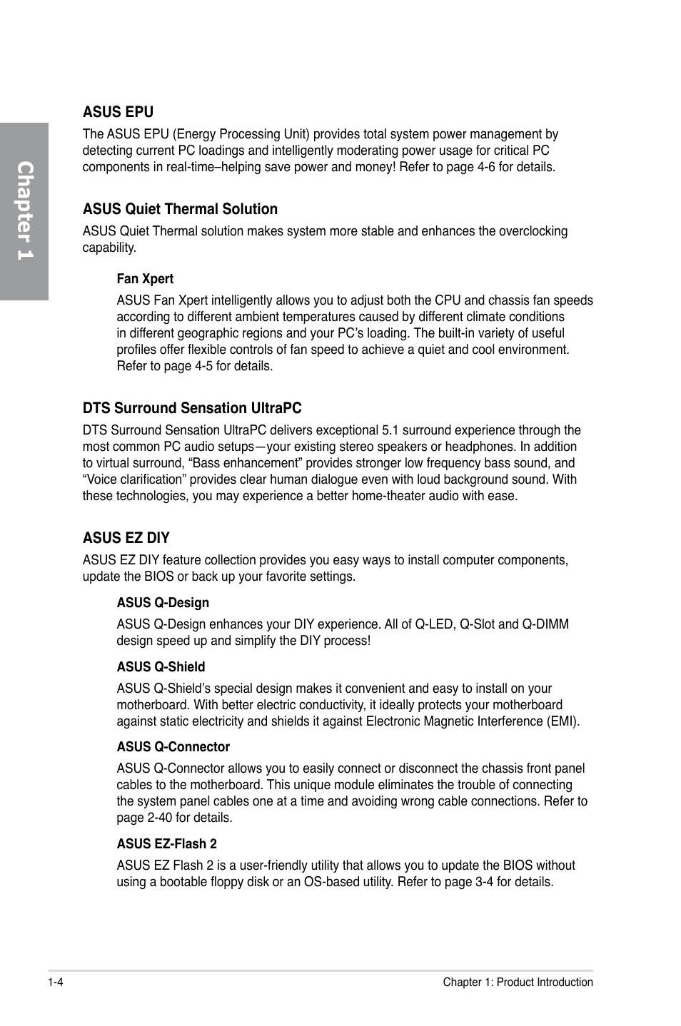 Chapter 1 | Asus P7P55D-E PRO User Manual | Page 18 / 124
